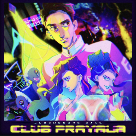 Colorful illustrated graphic poster