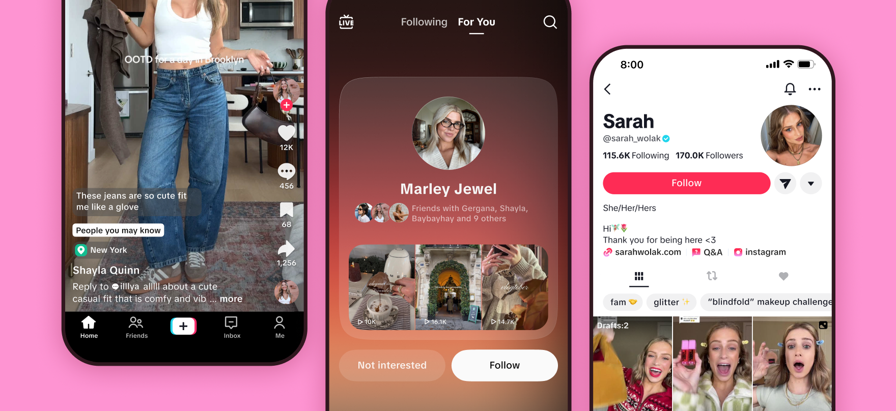 TikTok Feed and Profile product foundations